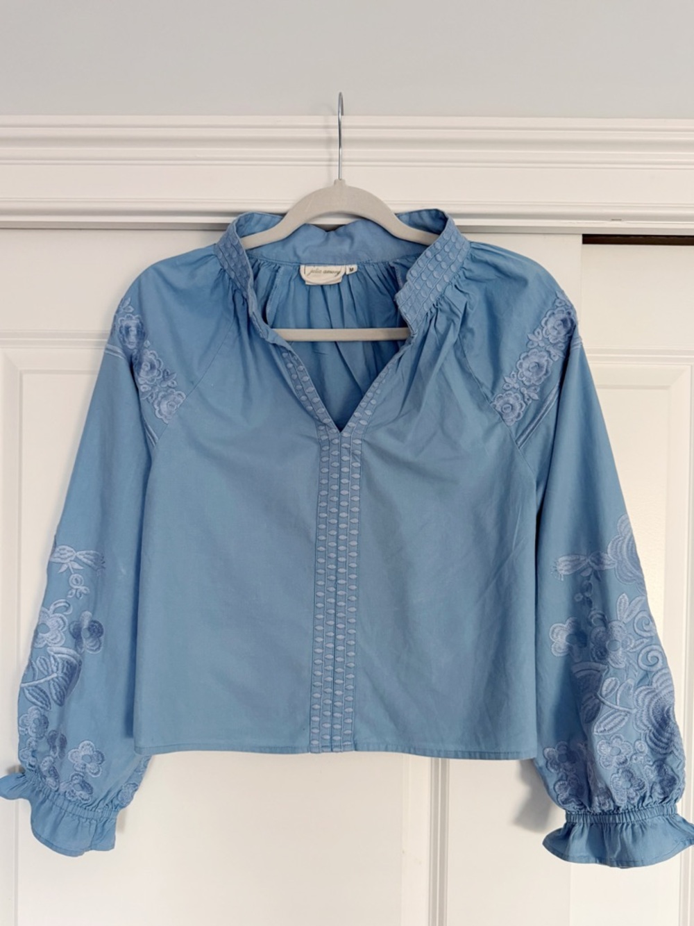 Julia Amory “Coatue” Blouse Blue Size Medium